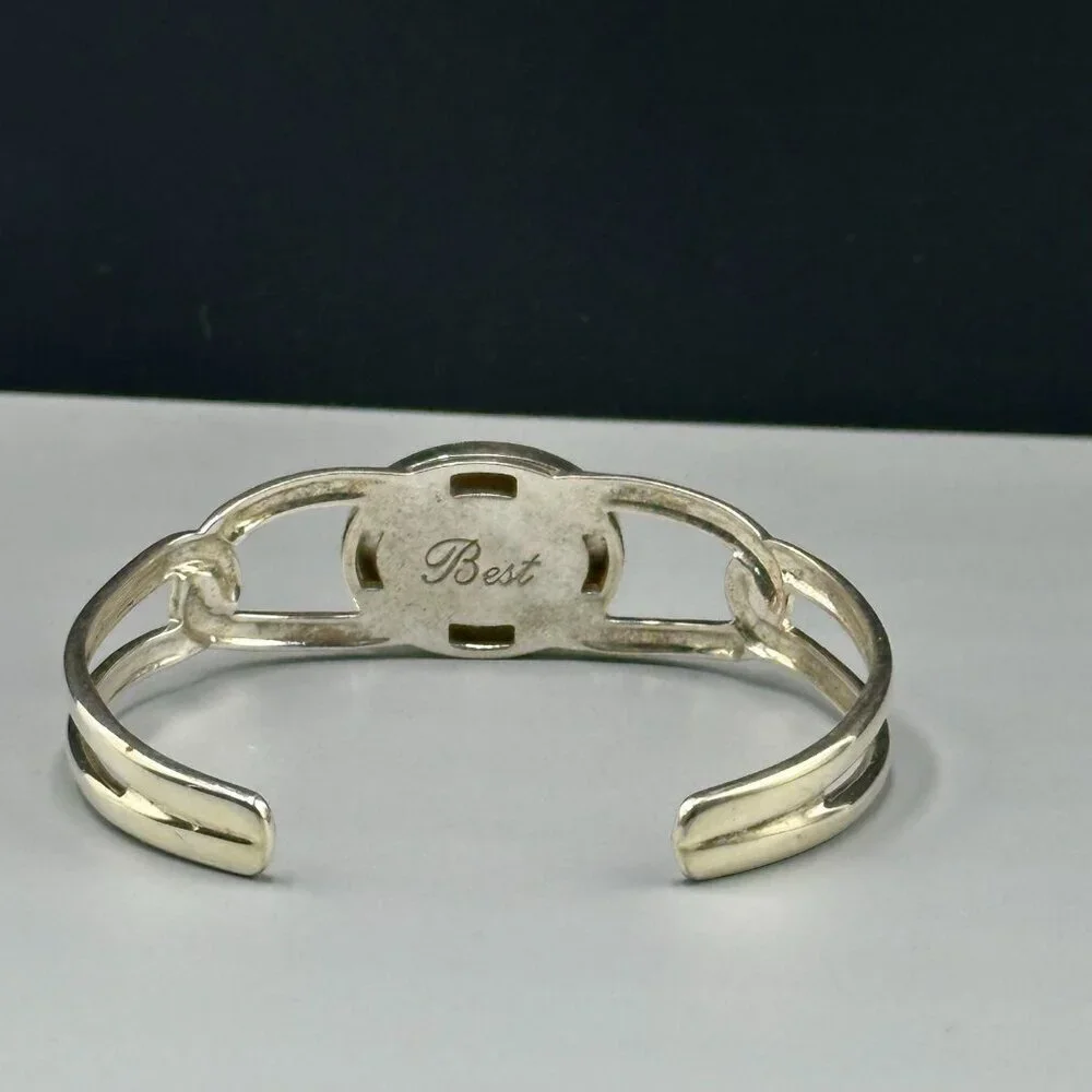 Georgia Bulldogs Silver Plated Cuff Bracelet UGA Football Signed Best